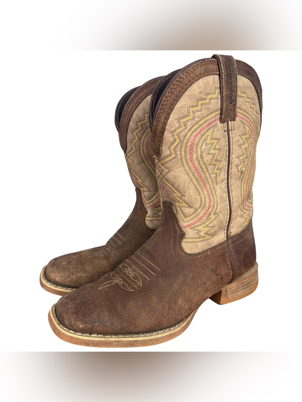 Durango Unisex Kids' 8" Lil' Rebel Pro Western Boot Coffee/Bone -DBT0241Y Sz 4M